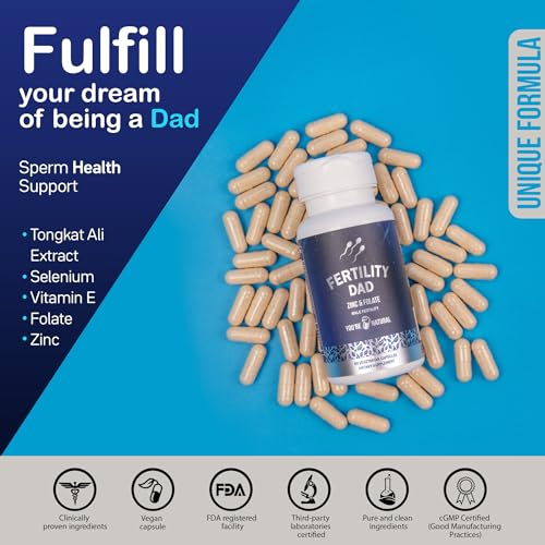 YOU'RE NATURAL Male Fertility Vitamins, Optimal Sperm Count, Motility, and Strength, Ashwagandha
